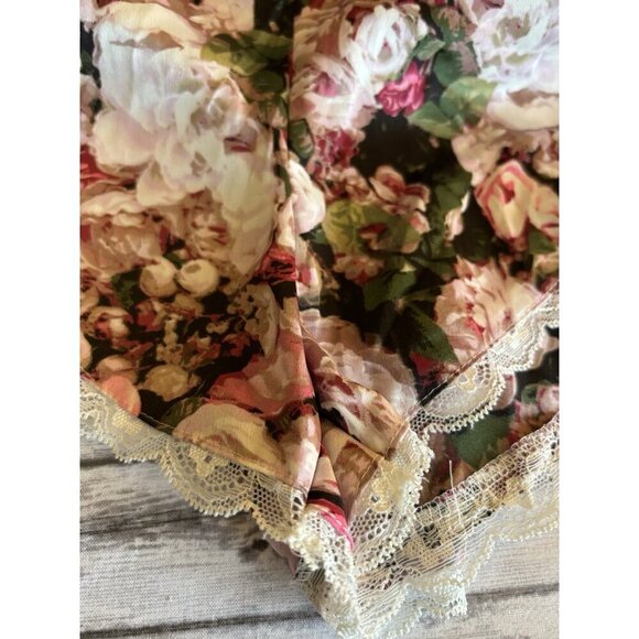 Kate Spade Dream A Little Dream Loungeware Romper Women’s LARGE Pink Floral - Picture 11 of 12